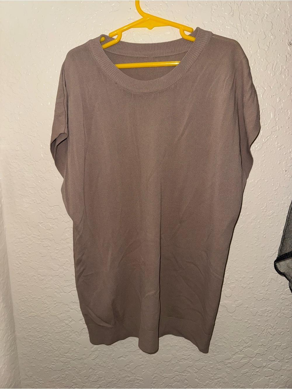 Everyday Taupe Short Sleeve Knit Top